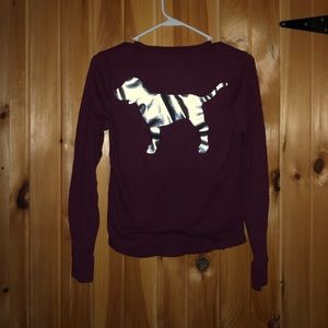 VS Pink Long Sleeve Thermal Tee!